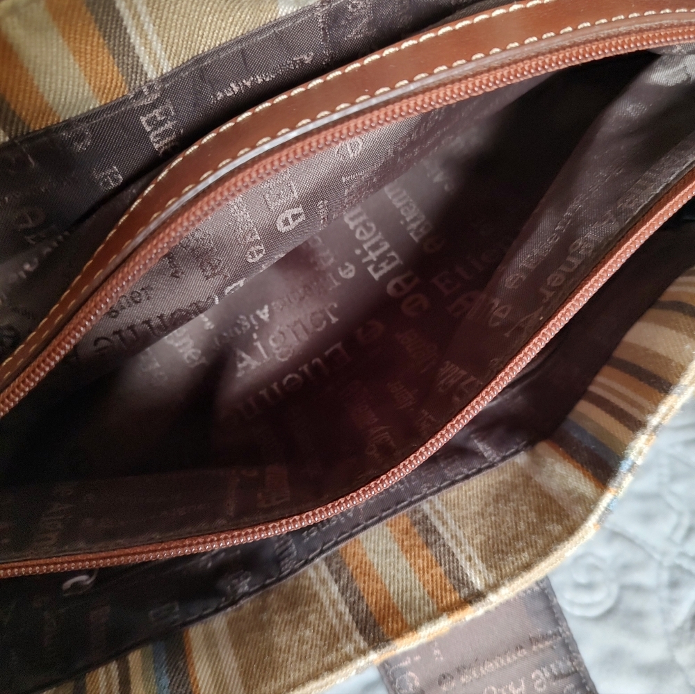 EUC Etienne Aigner Striped Tote - Picture 7 of 12